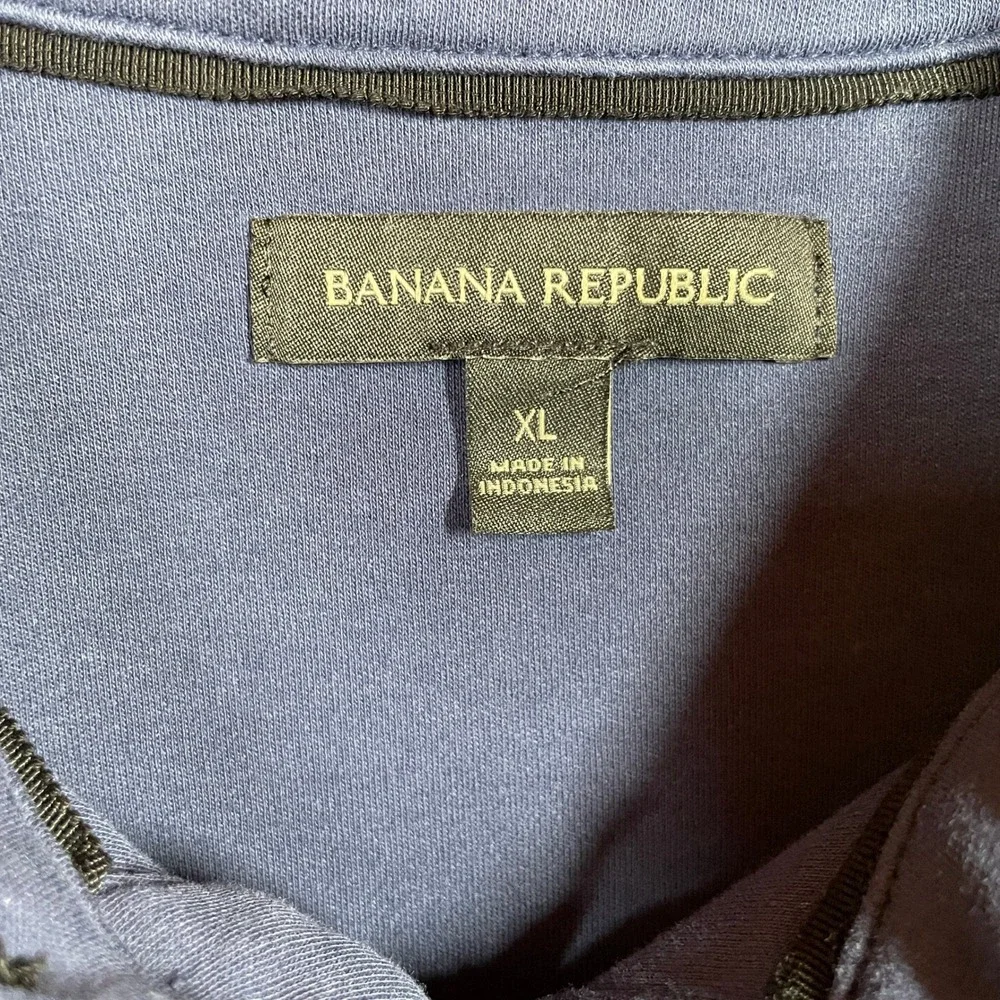 Banana Republic Polo Shirt Mens XL Navy Blue Cotton Short Sleeve Classic Fit